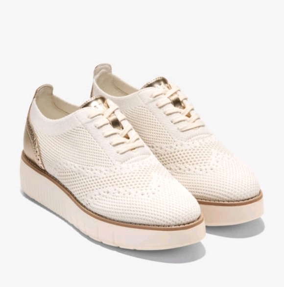 Cole Haan Shoes - Cole Haan Women's Grand City Platform Stitchlite Oxford, Breathable, FlowerFoam